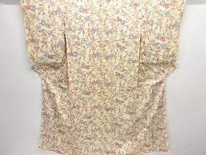 花模様小紋着物